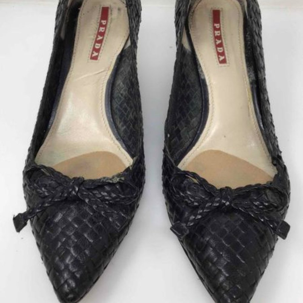 PRADA SHOES - BLACK - SIZE 36.5